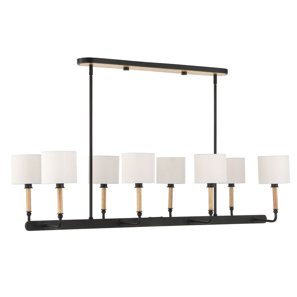 Modern Franconia 8 Light Linear Pendant Fixture