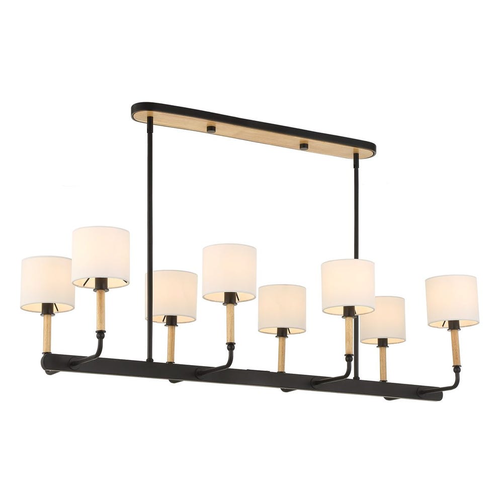 Modern Franconia 8 Light Linear Pendant Fixture