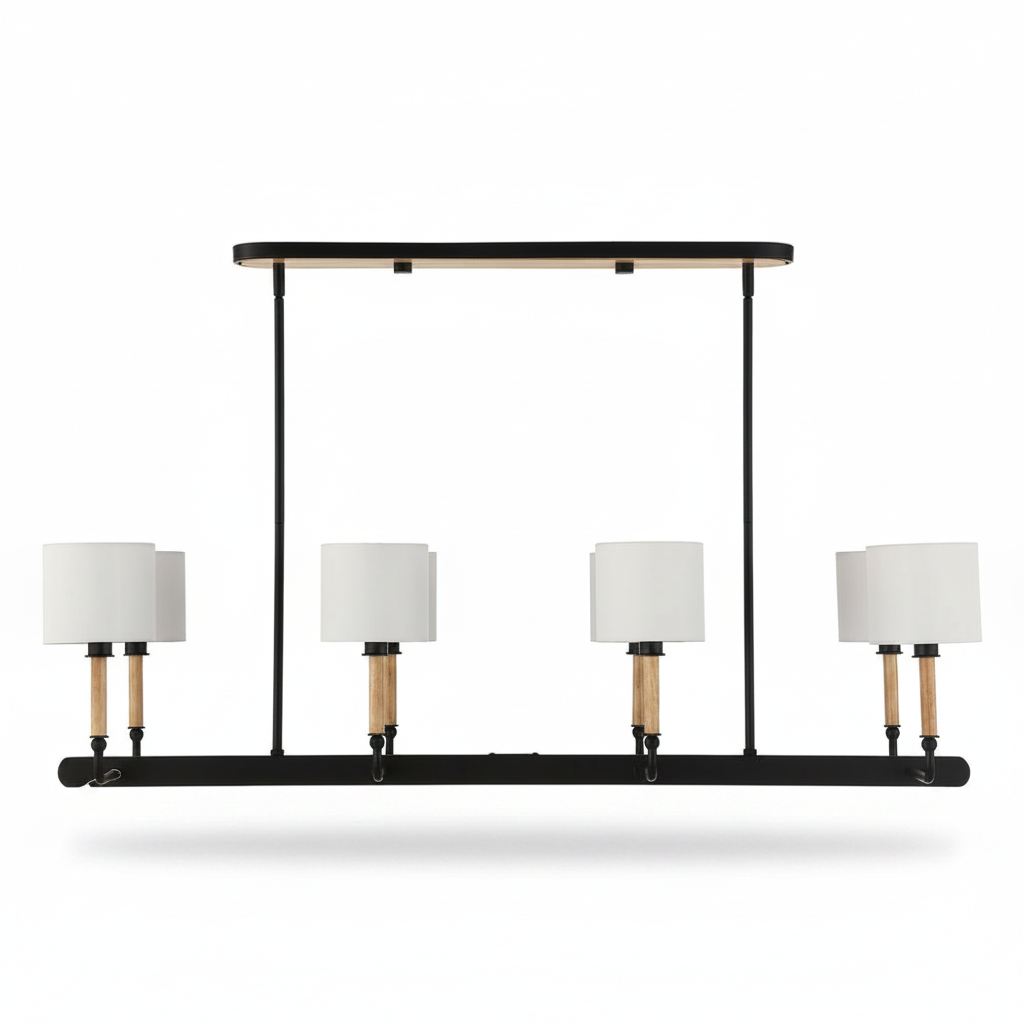 Modern Franconia 8 Light Linear Pendant Fixture