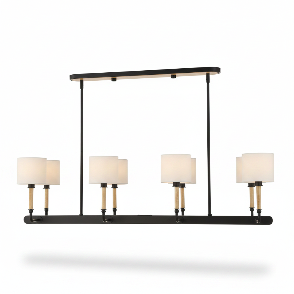 Modern Franconia 8 Light Linear Pendant Fixture