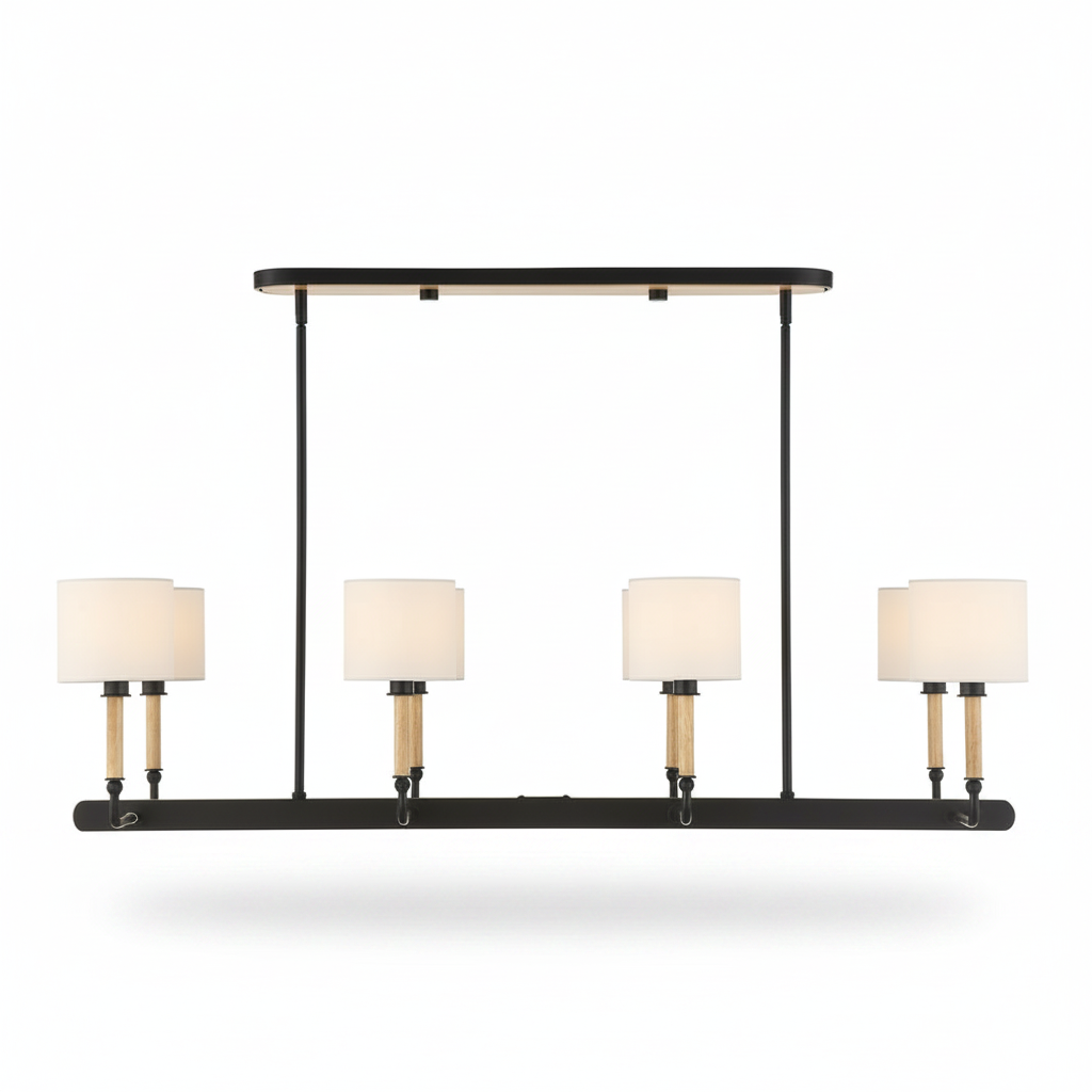 Modern Franconia 8 Light Linear Pendant Fixture