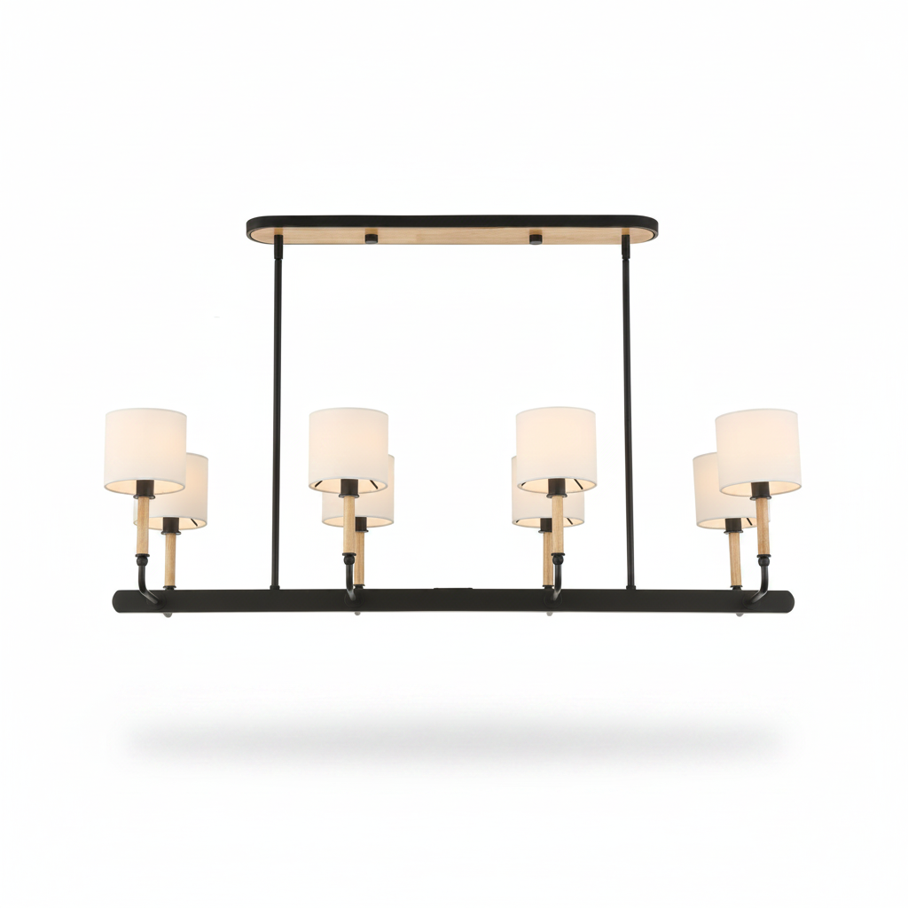 Modern Franconia 8 Light Linear Pendant Fixture