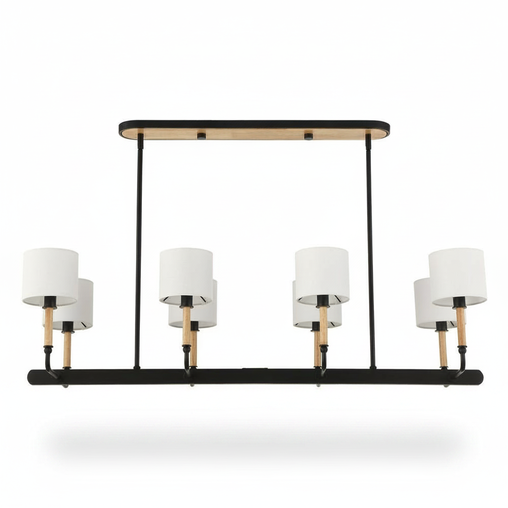 Modern Franconia 8 Light Linear Pendant Fixture