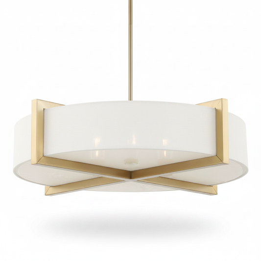 Aurelion Cresson 4 Light Linen Pendant